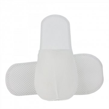 HEALTHY HANDS Ζεύγος παντόφλες λευκές non-woven με σόλα 2,5mm σε ατομική συσκευασία 250τεμ